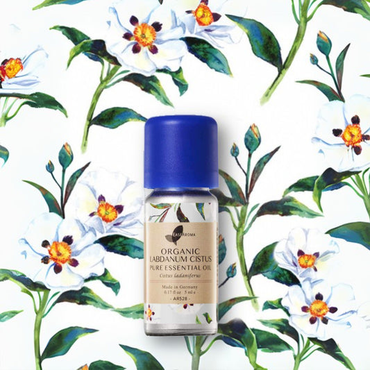 Easearoma Organic Labdanum Cistus Pure Essential Oil 5ml German Aromatherapy