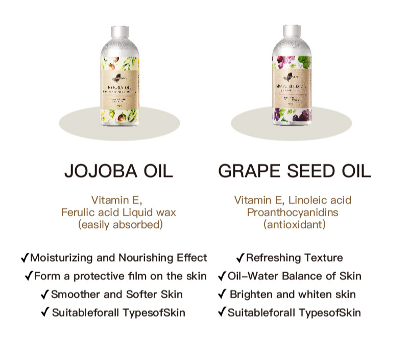 Easearoma Jojoba Oil with Vitamin E Base Oil Moisturizing and Nourishing Effect 500ml