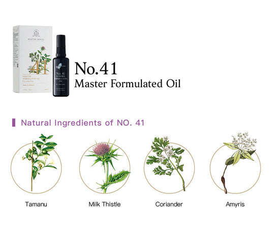 Easearoma Master Series No. 41 For Stomach Digestion Formulated Oil 50ml Premium Essential Oil German Aromatherapy Healthcare Treatment