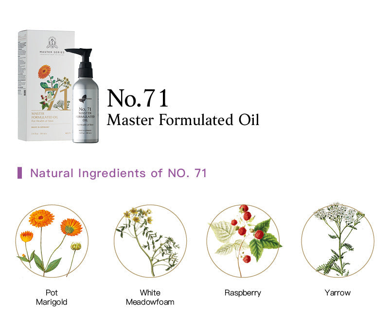 Easearoma Master Series No. 71 For Healthy Skin Care Formulated Oil 100ml Premium Essential Oil German Aromatherapy