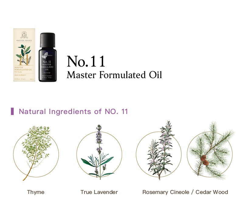 Easearoma Master Series No. 11 For Scalp Formulated Oil 15ml Premium Essential Oil German Aromatherapy