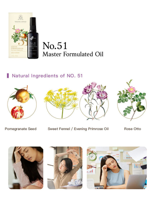 Easearoma Master Series No. 51 For Women Formulated Oil 50ml Premium Essential Oil German Aromatherapy Healthcare Wellness