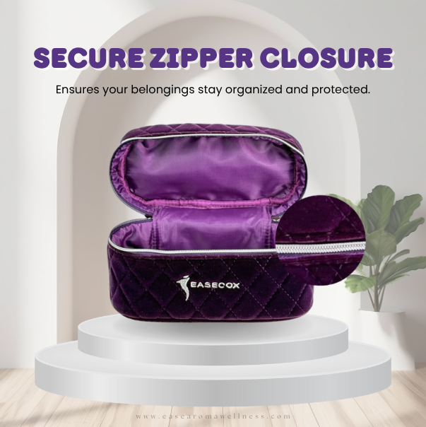 Portable Purple Pouch – Storage Bag for Essential Oils
