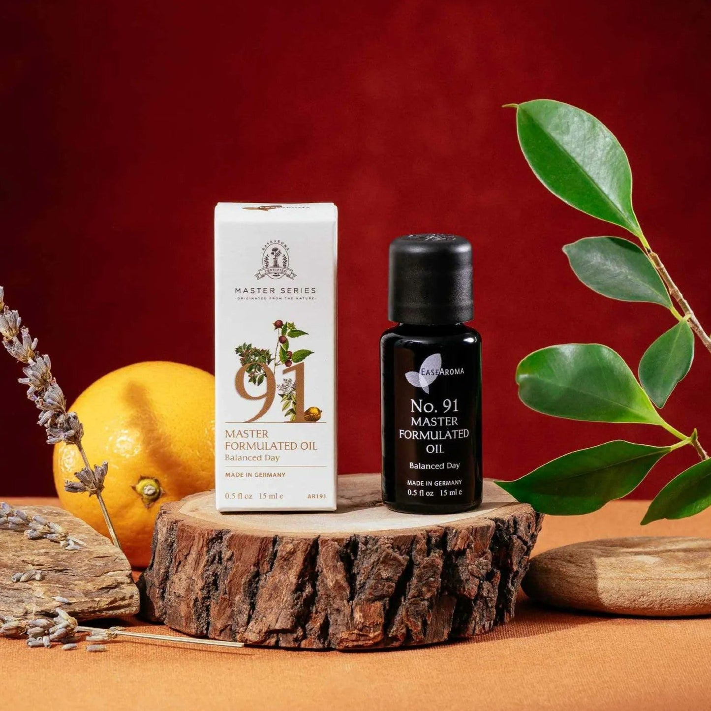 Easearoma Master Series No. 91 Balanced Day Formulated Oil 15ml Premium Essential Oil German Aromatherapy Therapeutic Wellness