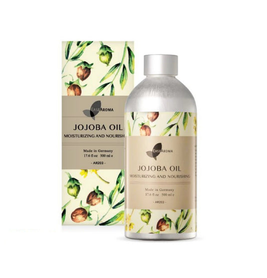 Easearoma Jojoba Oil with Vitamin E Base Oil Moisturizing and Nourishing Effect 500ml