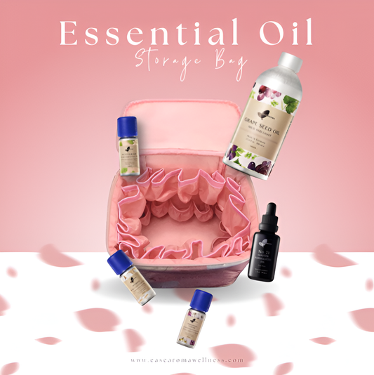 Easearoma Essential Oil Pink Storage Bag