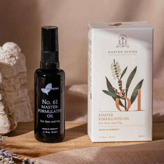 Easearoma Master Series No. 61 For Arm & Leg Formulated Oil 50ml Premium Essential Oil German Aromatherapy Body Care