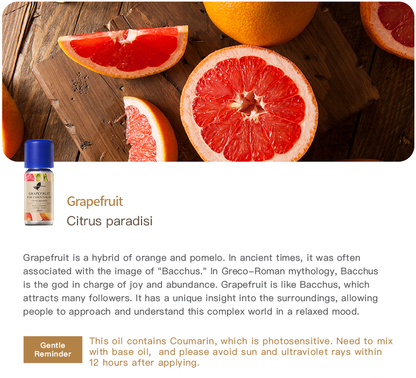 Easearoma Grapefruit Pure Essential Oil 10ml German Aromatherapy
