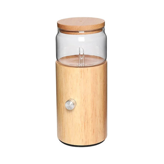 Pure Essential Oils Atomization Diffuser Cup Wooden Glass Aromatherapy
