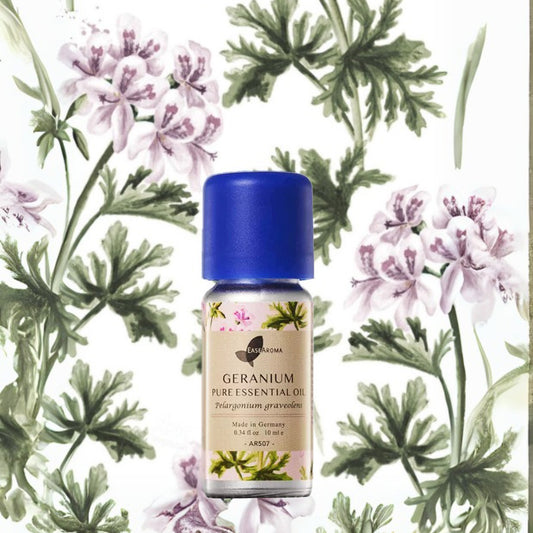 Easearoma Geranium Pure Essential Oil 10ml German Aromatherapy