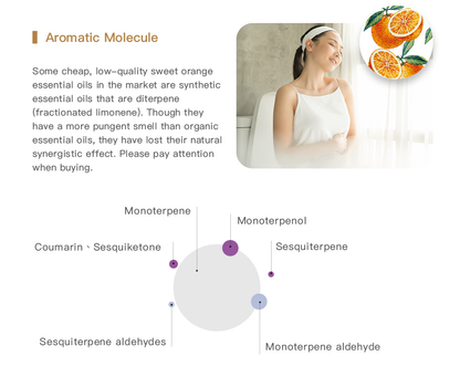 Easearoma Organic Orange Pure Essential Oil 10ml German Aromatherapy