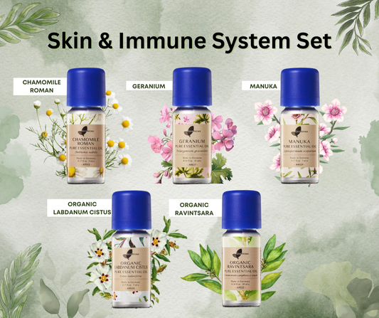 Easearoma Skin & Immune System Set Pure Essential Oil